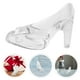 thumbnail image 3 of KAKOWELY Figuras de tacón alto de cristal transparente, zapatos decorativos de cristal para bodas, fiestas de cumpleaños y adornos de ceremonia para niñas., 3 of 4