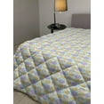 thumbnail image 2 of Butterfly Down Alternative Comforter, Monochrome Style of Various Flying Insects Botanical Elements, Microfiber Quilt for All Season, 5 Sizes, Pale Seafoam and White, by Ambesonne, 2 of 3