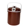 thumbnail image 2 of Cubo de hielo portátil, enfriador de bebidas aislado con tapa, cubo multiusos para refrigerios rojo, 2 of 9