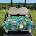 thumbnail image 2 of Pzuqiu Tropical Floral Quilted Golf Cart Seat Cover | 4 Pockets Non-Slip Universal 2-Person Protector Gift for Golf Lovers, 2 of 9
