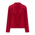 thumbnail image 4 of cfhntfmh Women Long Sleeve Blazer Formal Open Front Cardigan Jacket Formal Collared Business Casual Work Office Blazers, 4 of 5