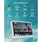 SYLVOX 15.6 Portable TV, 1080P Google TV with Rechargable Battery 6H/10000 mAh, IP66 Waterproof
