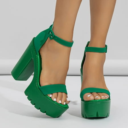 

LIANGP Women s Sandals Clip Toe Sandals Crystal Jelly Beach Flip Flops Female Students Korean Fashion Wear Summer Flat Sandals Women s Shoes Green Size 9