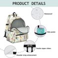 thumbnail image 4 of Princess and Heart Beige Pattern Cute School Backpack with Padded Back and Adjustable Shoulder Straps 13.4"x11"x4.7", 4 of 5