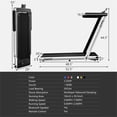 thumbnail image 2 of Pemberly Row Up To 7.5MPH 2.25HP Single Display Screen Treadmill in Silver, 2 of 8