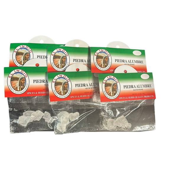 El Indio Piedra Alumbre/Alum Stone- 6-Pack