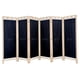 thumbnail image 2 of Biombo MARDAM Mampara DE Madera DE pino natural 6 Paneles color negro, 2 of 2