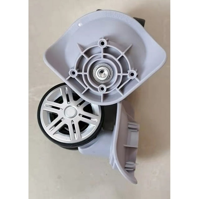 2 Pieces Suitcase Wheels Replacement Luggage Case Caster Casters Removable Organizer Roller Low-noise Removable Repair Accessory Black Brake