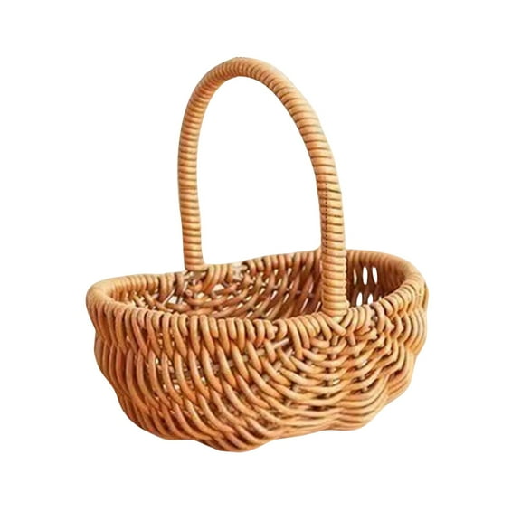 Storage Boxes Handmade Imitation Rattan Flower Basket,gift Basket, Fresh Flower Arrangement Basket
