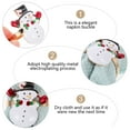 thumbnail image 5 of KAKOWELY 4 anillos para servilletas con forma de muñeco de nieve navideño, hebillas decorativas para servilletas de muñeco de nieve, 5 of 5