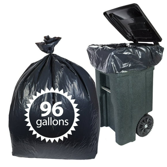Bolsas de basura Primode, 96 galones, extra resistentes, 25 unidades