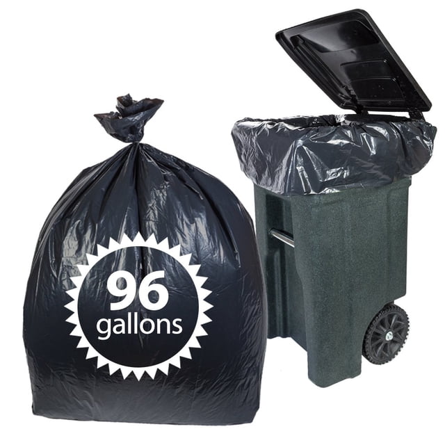 Bolsas de basura Primode, 96 galones, extra resistentes, 25 unidades