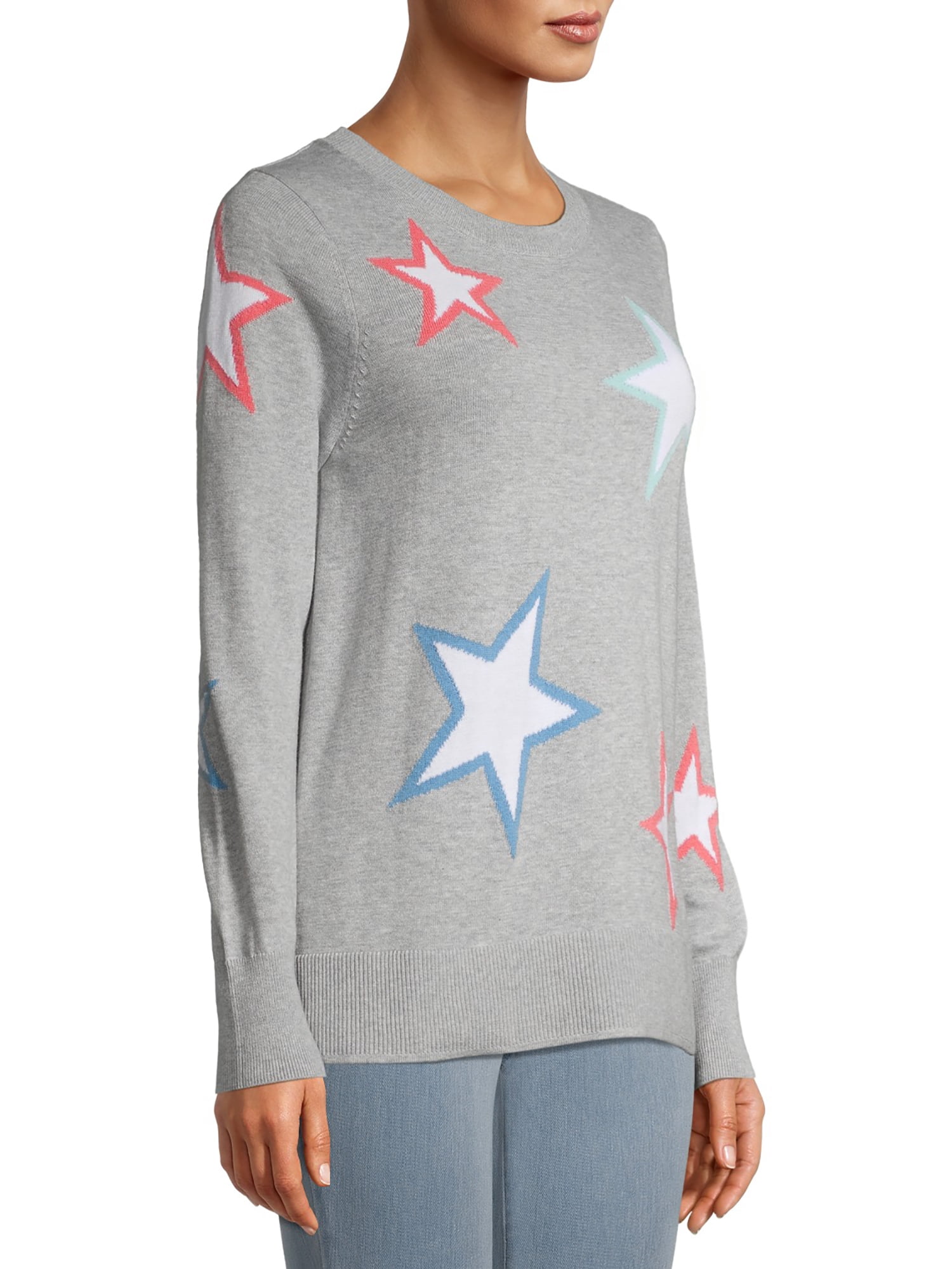 Time and Tru Women's Star Sweater 