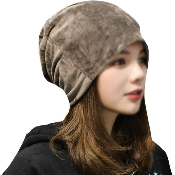 YooGuoGuo Women Fashion Skull Cap Autumn Winter Velvet Beanies Warm Slouchy Hat