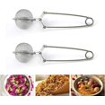 thumbnail image 2 of TraderPlus 2 Pack Stainless Steel Loose Leaf Tea Infuser Mesh Strainer Ball with Handle, Quick Snap, 2 of 6