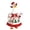 Red-3, variant on Qjidjing Lace Trim flower Porch Goose Dress, Spring Summer Pastoral Outfit, for 23 Inch Large Garden Goose Statue
