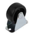 thumbnail image 2 of Unique Bargains 1.25-inch Diameter Wheel Rigid Top Plate Fixed Rolling Caster Roller Black 4pcs, 2 of 3