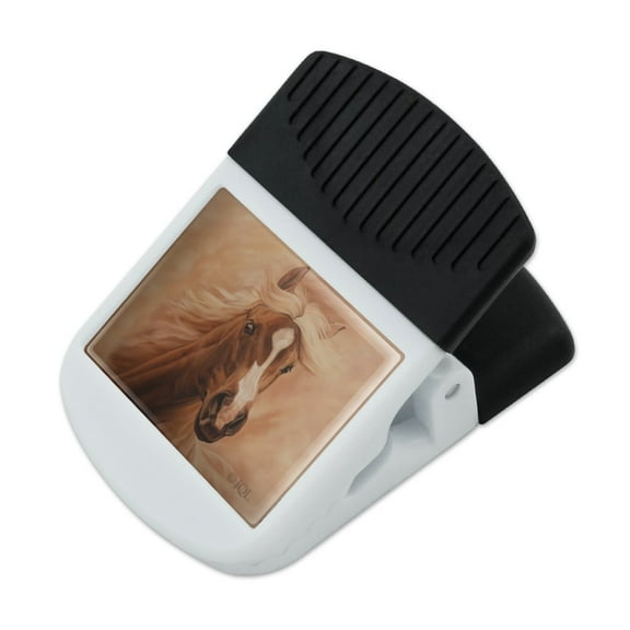 Horse Portrait Peach Refrigerator Fridge Magnet Magnetic Hanging Hook Note Snack Clip