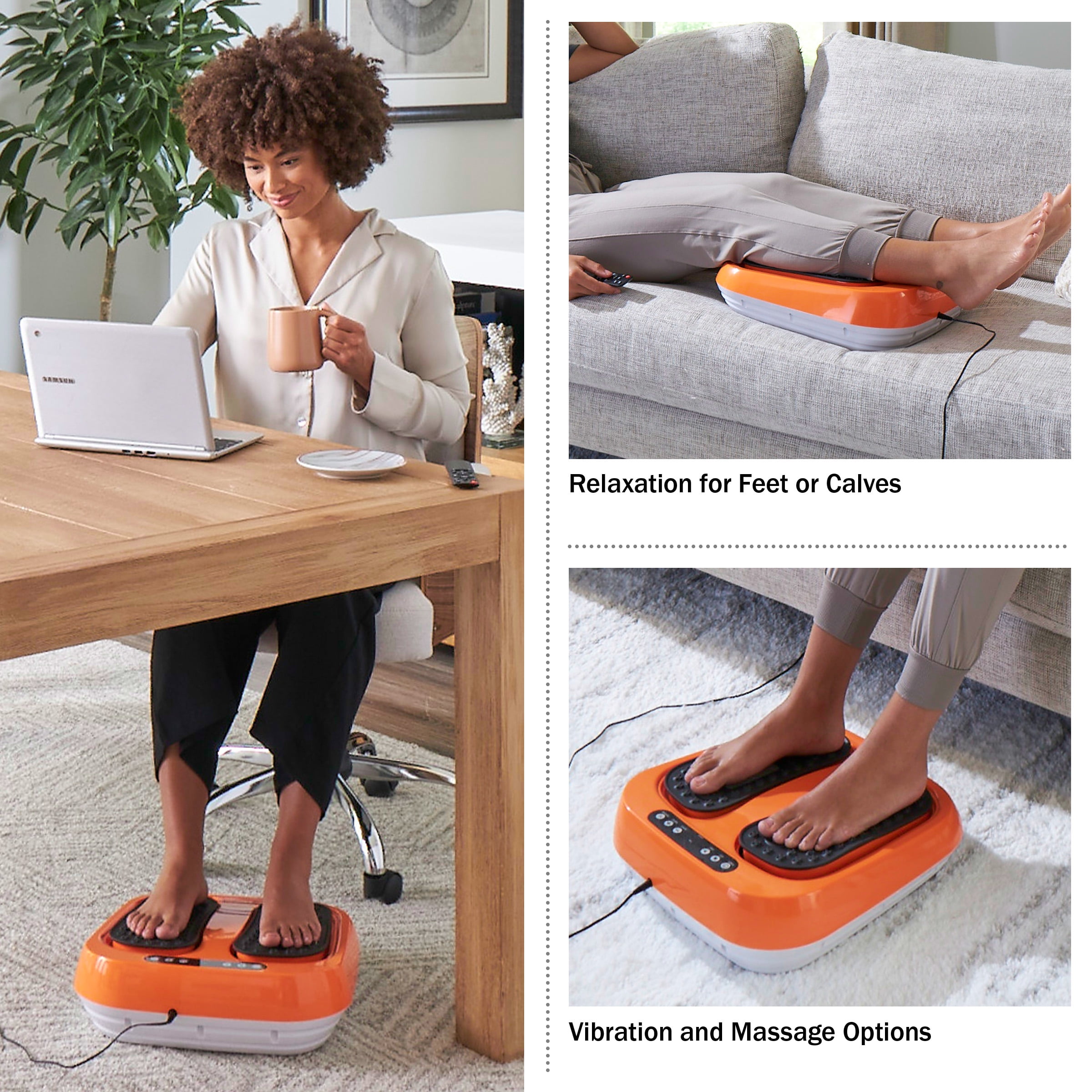 vibrating foot massager as seen on tv 2024 Heating Airbags Vibrating Foot Massager as Seen on TV Shiatsu Electric  Foot Leg Massager main image 0