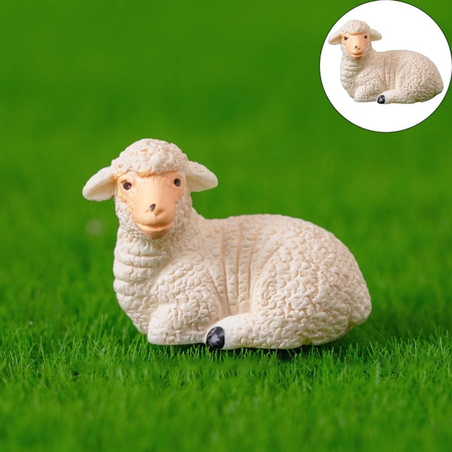 Miniature Sheep Figures Made Of Resin Decorative Sheep For Home And Robust And Animal Figures For Creative Decoration Ideas