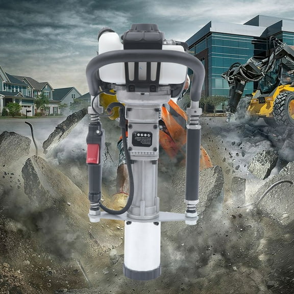 PEAKORA4 Stroke Gas Powered Fence Pile Driver T-Post Push Gasoline Engine Heavy Duty