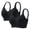A2_Black, variant on Minimizer Full Coverage Supportive Wireless Lifting Bras Minimizer Bralette Underwire Free Bra Lift Bra Supportive Bra Full Coverage Bra No Underwire Jelly Bra Jelly Support Bra 2Pc Khaki L