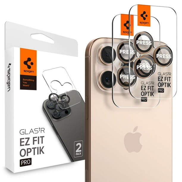 Protector de pantalla para lente de cámara Spigen Glastr EZ Fit para iPhone 16 Pro Max/iPhone 16 Pro
