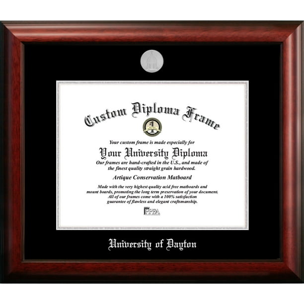 University of Dayton 14w x 11h Silver Embossed Diploma Frame Walmart