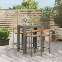 vidaXL Garden Bar Set Grey