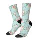 thumbnail image 1 of Balery Vintage Floral Calcetas Largas con Estampado para Hombre y Mujer – Suaves y Transpirables, Talla Única (US 5-11), 1 of 6