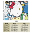 thumbnail image 4 of Hello Kitty Throw Blanket, Cozy Flannel Blankets For Boys Girls, Super Soft Warm Blanket For Couch Sofa Bed, 4 of 9