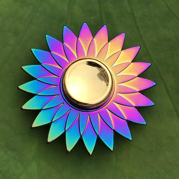 AFeng Jouets Spinner Arc-en-Ciel en Métal, Roulement en Acier Inoxydable, Soulagement du Stress, Jouets Anti-Anxiété pour Adultes et Enfants