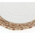 thumbnail image 6 of Fennco Styles Hand-Woven White Color Heat Resistant, Cotton Rope 12-inch Placemats, 4 Piece Count, 6 of 7