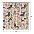 thumbnail image 5 of Dachshund and Flower Shower Curtain 72"x72" ,Bathroom Decorative Shower Curtains Set with 12 Hooks,Modern Waterproof Washable Shower Curtain, 5 of 6