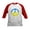 Red/White, variant on CafePress - Peace In Ukraine. Stand With Ukrai Baseball Jersey - Kids Cotton Baseball Jersey, 3/4 Sleeve Shirt