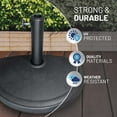 thumbnail image 3 of US Weight Half Round 20 lb Patio Umbrella Base - Adjustable Stand for Posts up to 1.9 Inches, 3 of 5