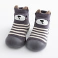 thumbnail image 2 of Relanfenk Baby Shoes Kids Toddler Boys Girls Cartoon Striped Warm Knit Soft Sole Rubber Shoes Socks Slipper Stocking, 2 of 5