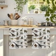 thumbnail image 4 of Dinosaurs Kitchen Towels Set of 1, Natural Primitive Wild Animals Wood Grain Absorbent Dish Towels for Kitchen, Microfiber Hand Towel, Quick Drying Tea Towel for Cleaning Decorative Dishcloths, 4 of 7