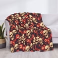 thumbnail image 3 of Naloa record Skull rock Flannel Blankets - Thick and Warm Blanket for Winter, Soft Fuzzy Plush King Blanket for All Seasons40"x30", 3 of 6