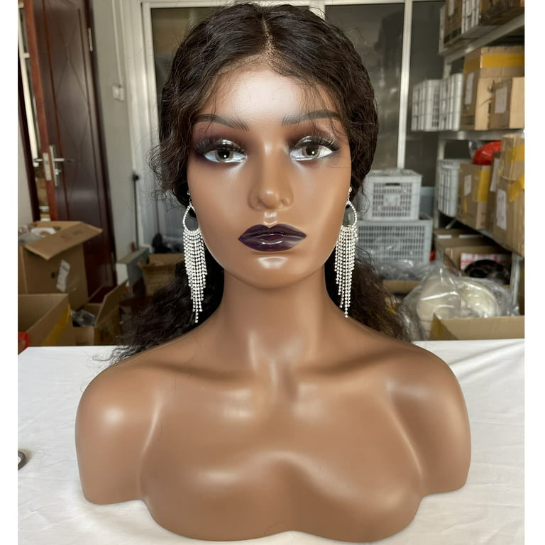 Female Mannequin Head Makeup Cosmetology Manikin Head Doll Wigs Sunglass  Display