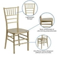 thumbnail image 4 of Flash Furniture Hercules Premium Series Chiavari Chair for Formal Events and Banquets, Gold, 4 of 13