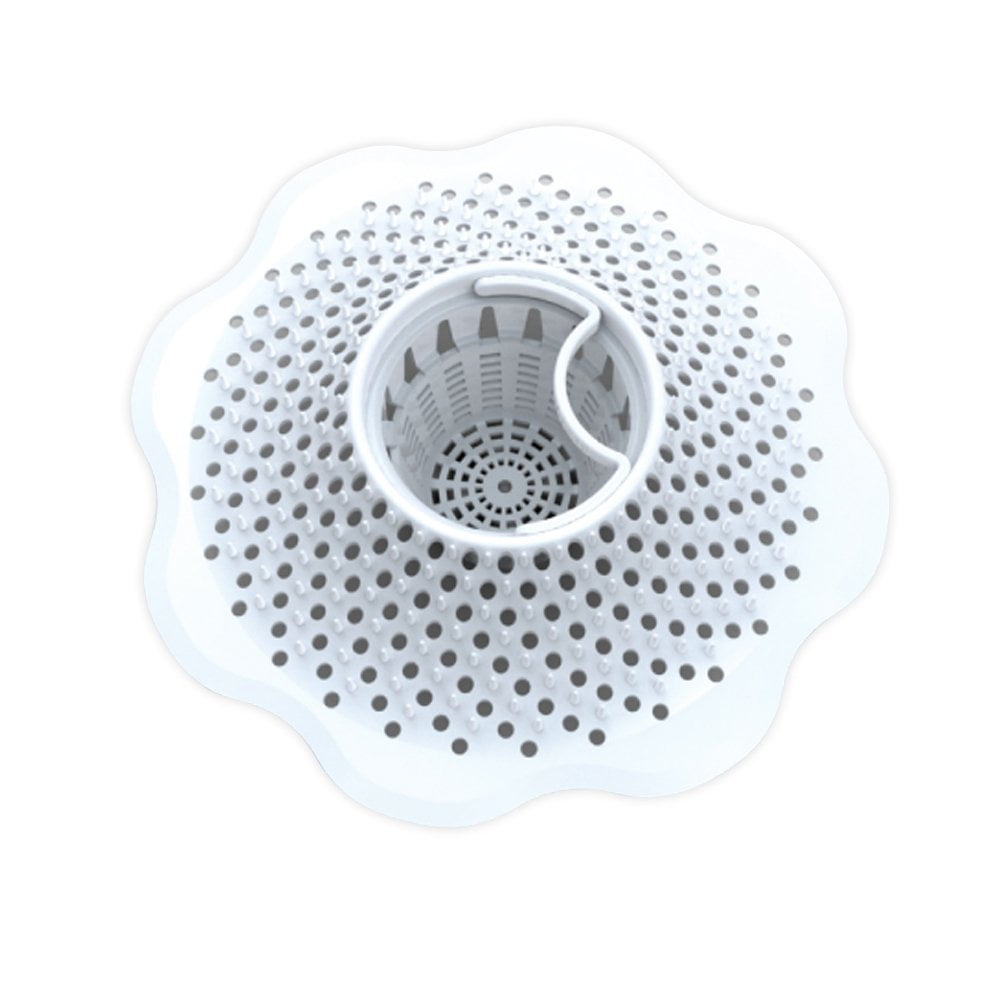 Shower Strainer Bath Snare Plug Hole Easy To Fit Sink & Drain Hair Trap 