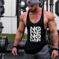 thumbnail image 2 of Nuevas llegadas Bodybuilding stringer tank top hombre algodón gimnasio camiseta sin mangas hombres Fitness chaleco Singlet ropa deportiva entrenamiento tanktop Tan Jianjun unisex, 2 of 2