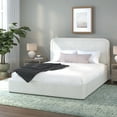 thumbnail image 5 of Better Homes & Gardens Juliet Full Boucle Platform Bed, Ivory, 5 of 23