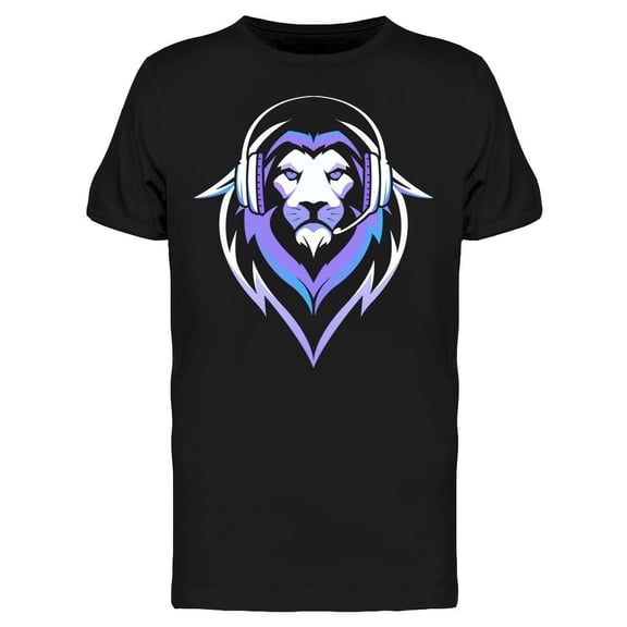 Purple Gamer Lion Icon Tee Men's -Image by Shutterstock