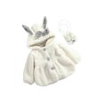 thumbnail image 2 of FAROOT Kids Coat, Rabbit Ears Long Sleeve Hooded Jacket with Crossbody Bag, 2 of 6