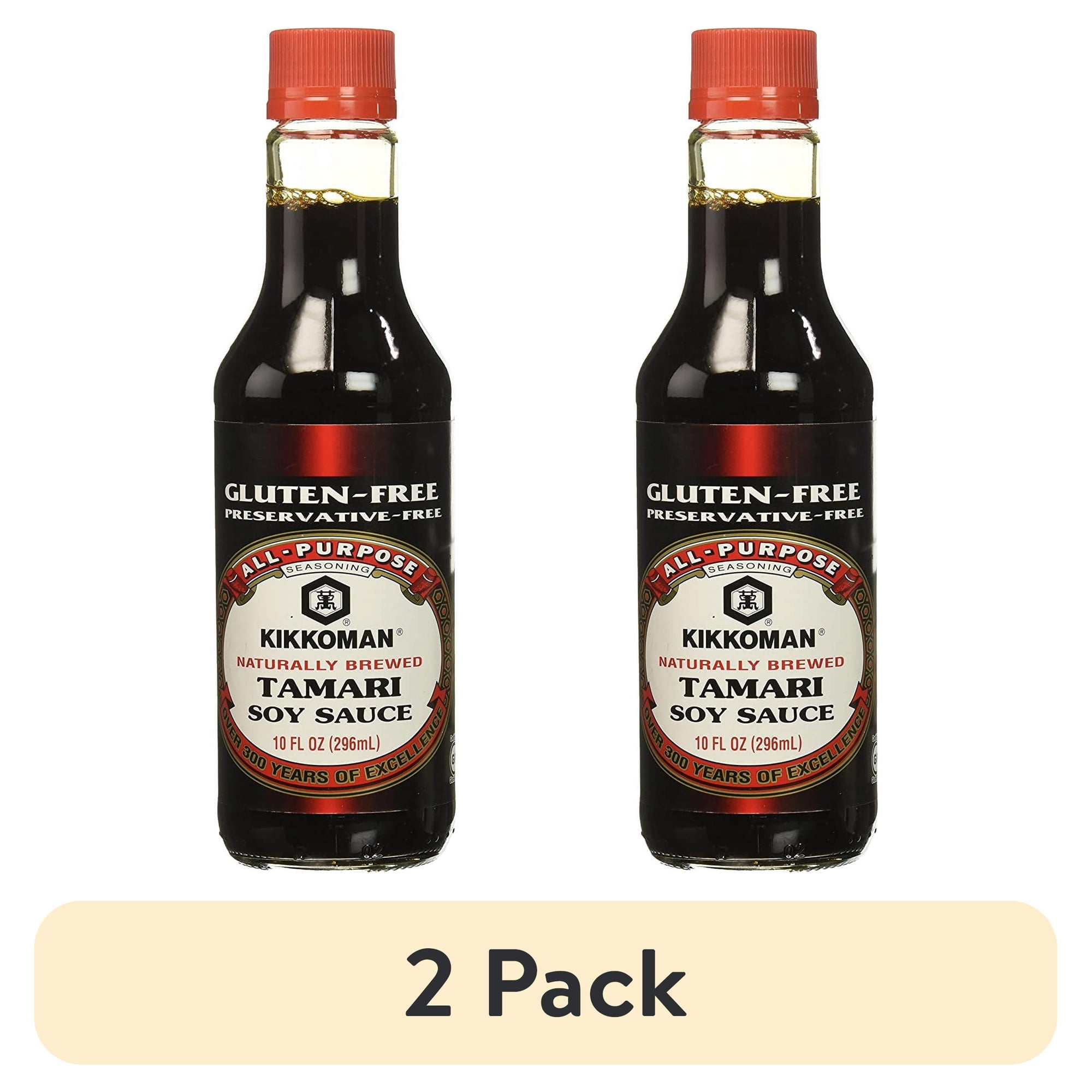 (2 pack) Kikkoman Gluten-Free Tamari Soy Sauce 10 Ounce
