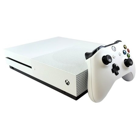 Refurbished Microsoft Xbox One S 500GB Video Game Console White Matching Controller