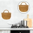 thumbnail image 3 of Milisten Hand Woven Storage Basket Household Sundries Container Imitation Rattan Storage Holder, 3 of 6