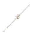 thumbnail image 2 of 5.3mm Solid .925 Sterling Silver Flat Bismark Chain Bracelet, 8 inches + Gift Box, 2 of 7